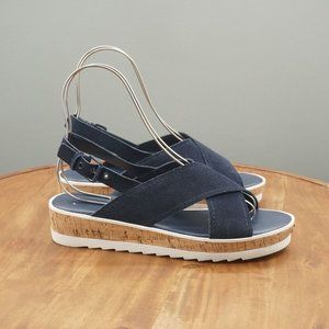 Marc Fisher Navy Blue Sandals